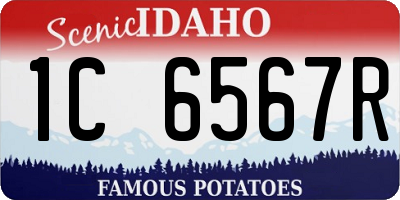 ID license plate 1C6567R