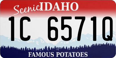 ID license plate 1C6571Q