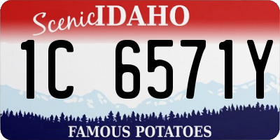 ID license plate 1C6571Y