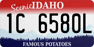 ID license plate 1C6580L