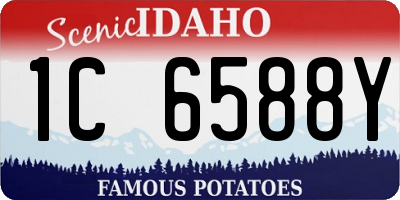 ID license plate 1C6588Y