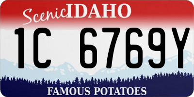 ID license plate 1C6769Y
