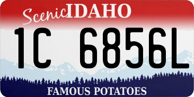 ID license plate 1C6856L