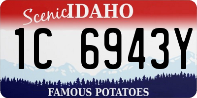 ID license plate 1C6943Y