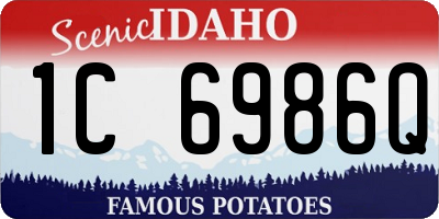ID license plate 1C6986Q