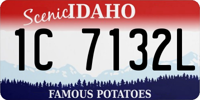 ID license plate 1C7132L