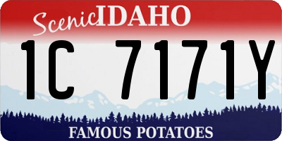 ID license plate 1C7171Y
