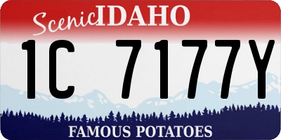 ID license plate 1C7177Y