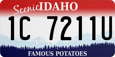ID license plate 1C7211U