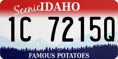 ID license plate 1C7215Q