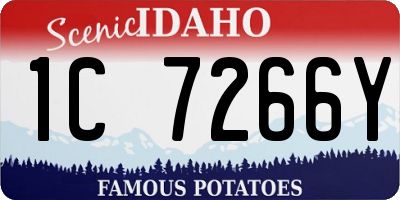 ID license plate 1C7266Y