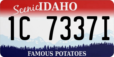 ID license plate 1C7337I