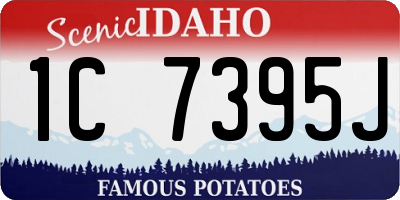 ID license plate 1C7395J
