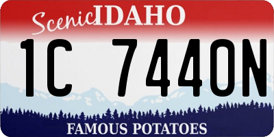 ID license plate 1C7440N