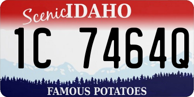 ID license plate 1C7464Q
