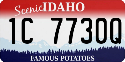 ID license plate 1C7730Q
