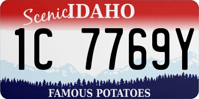 ID license plate 1C7769Y