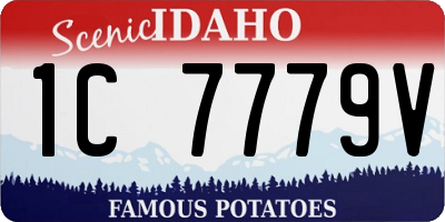 ID license plate 1C7779V