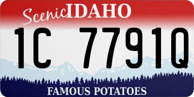 ID license plate 1C7791Q
