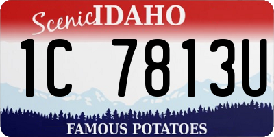ID license plate 1C7813U
