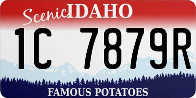 ID license plate 1C7879R