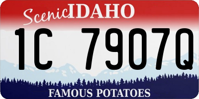 ID license plate 1C7907Q