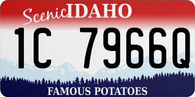 ID license plate 1C7966Q