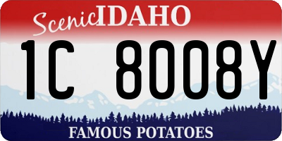 ID license plate 1C8008Y