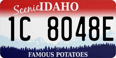 ID license plate 1C8048E