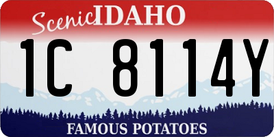 ID license plate 1C8114Y