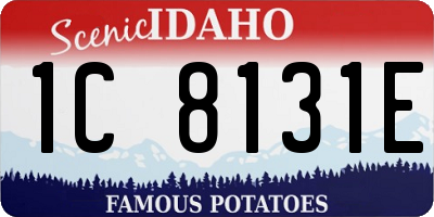 ID license plate 1C8131E
