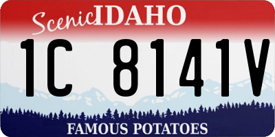 ID license plate 1C8141V