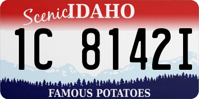 ID license plate 1C8142I