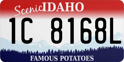 ID license plate 1C8168L