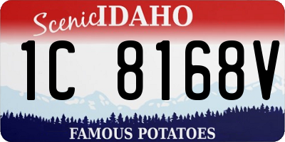 ID license plate 1C8168V