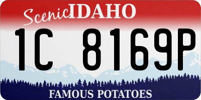 ID license plate 1C8169P