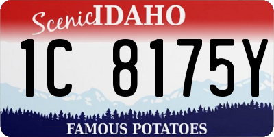 ID license plate 1C8175Y