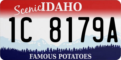 ID license plate 1C8179A