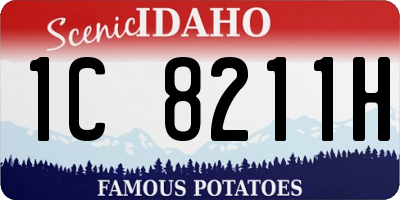 ID license plate 1C8211H