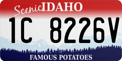 ID license plate 1C8226V