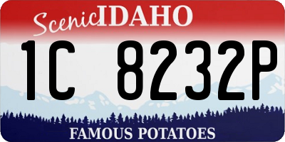 ID license plate 1C8232P