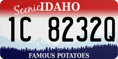 ID license plate 1C8232Q