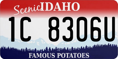 ID license plate 1C8306U