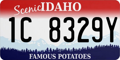 ID license plate 1C8329Y