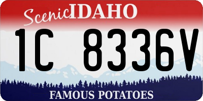 ID license plate 1C8336V