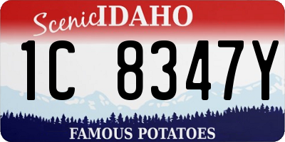 ID license plate 1C8347Y