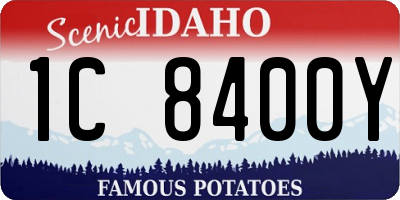 ID license plate 1C8400Y