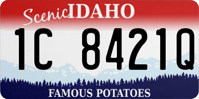 ID license plate 1C8421Q