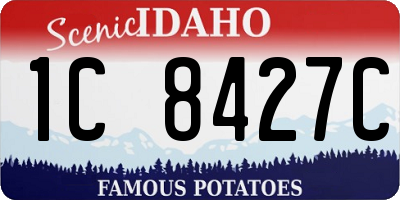 ID license plate 1C8427C