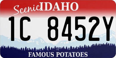 ID license plate 1C8452Y